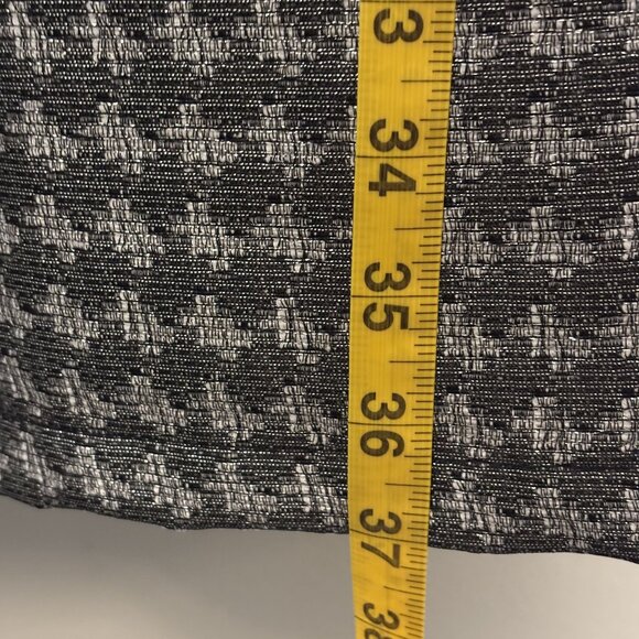 Isani For Target Black & Silver Feminine Retro Style Houndstooth Sleeveless - Picture 10 of 15